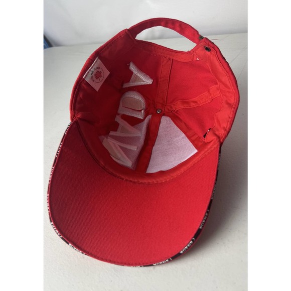 Team Canada Hat Cap Flag Strapback Big Spellout Sewn Stone Age Patriotic - Picture 4 of 5
